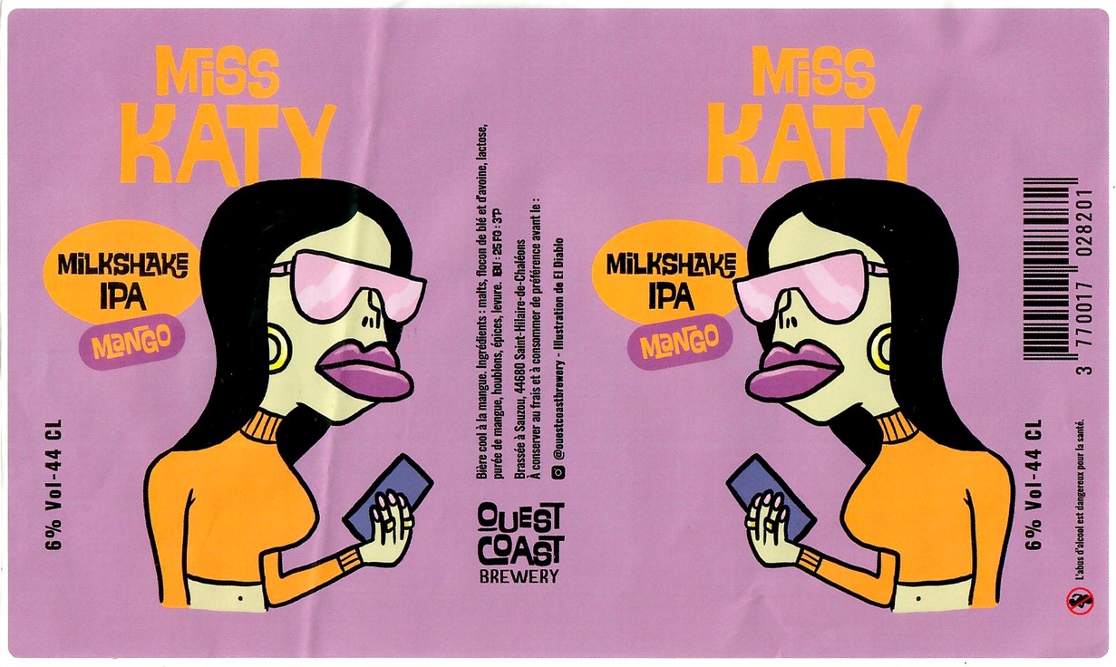 Etiquette BRASSERIE OUEST COAST BREWERY 05