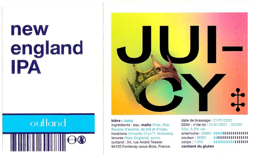 Etiquette BRASSERIE OUTLAND 10