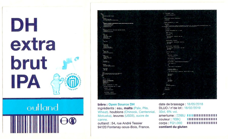 Etiquette BRASSERIE OUTLAND 12