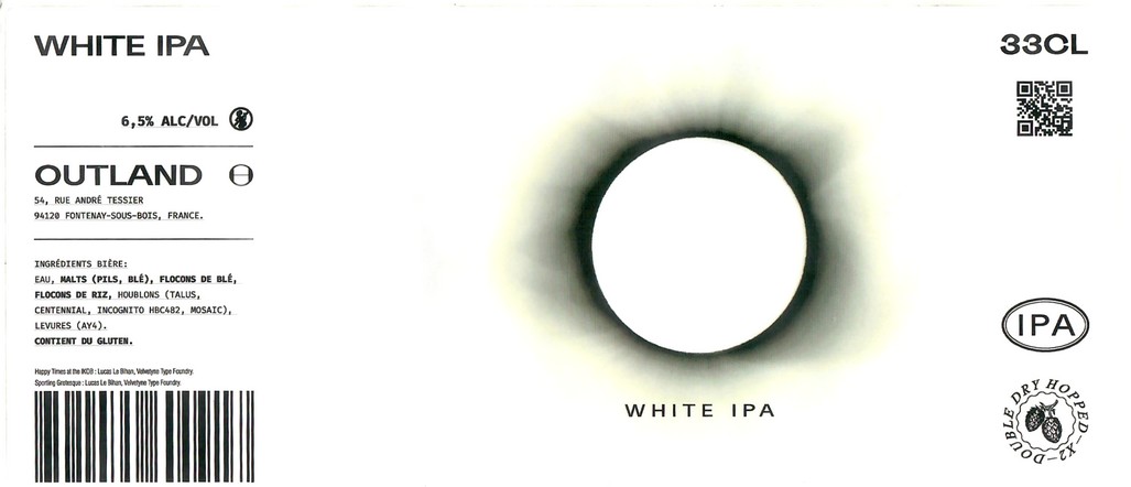 Etiquette BRASSERIE OUTLAND 18