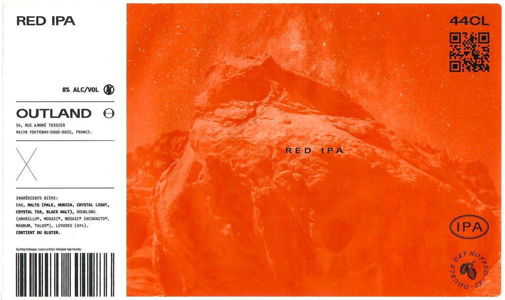 Etiquette BRASSERIE OUTLAND 23