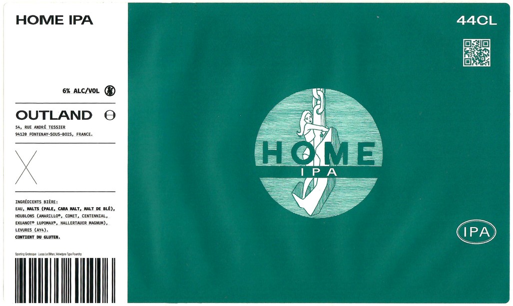 Etiquette BRASSERIE OUTLAND 24