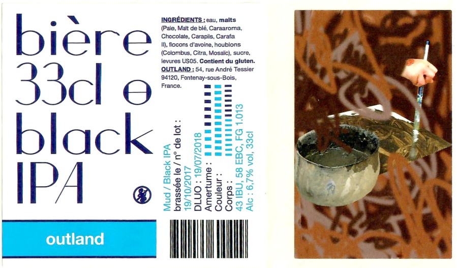 Etiquette BRASSERIE OUTLAND 50