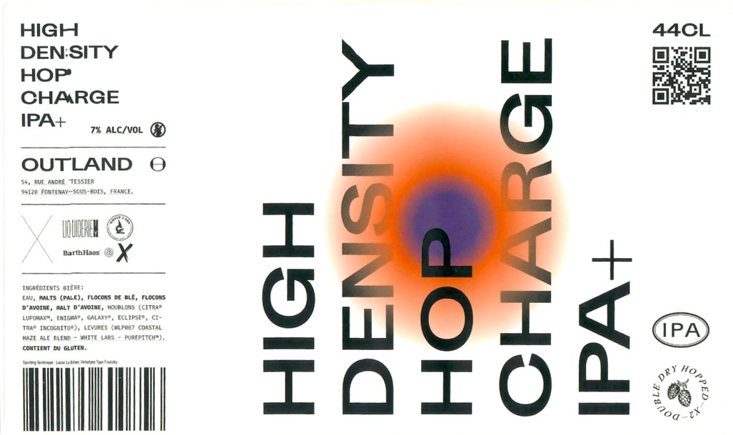 Etiquette BRASSERIE OUTLAND 53