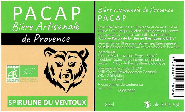 Etiquette BRASSERIE PACAP 03