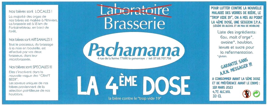 Etiquette BRASSERIE PACHAMAMA 07