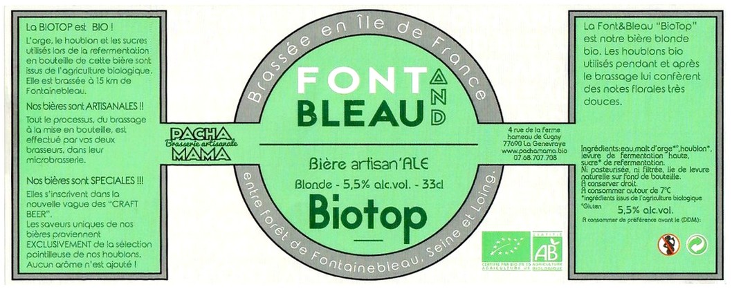 Etiquette BRASSERIE PACHAMAMA 10