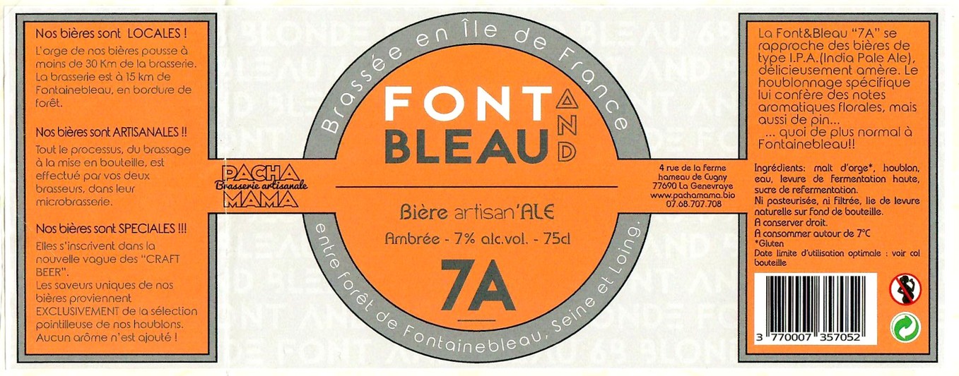 Etiquette BRASSERIE PACHAMAMA 17