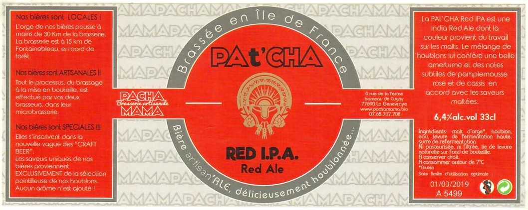 Etiquette BRASSERIE PACHAMAMA 29