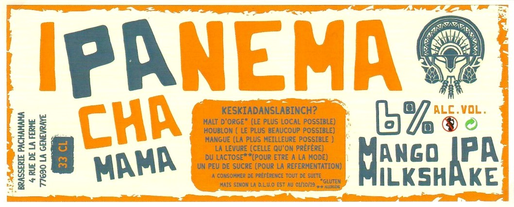Etiquette BRASSERIE PACHAMAMA 30