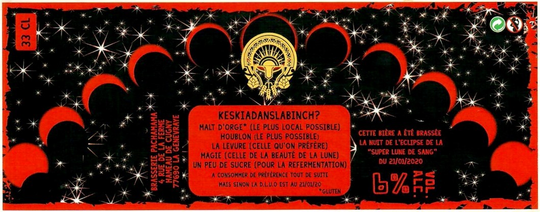 Etiquette BRASSERIE PACHAMAMA 32