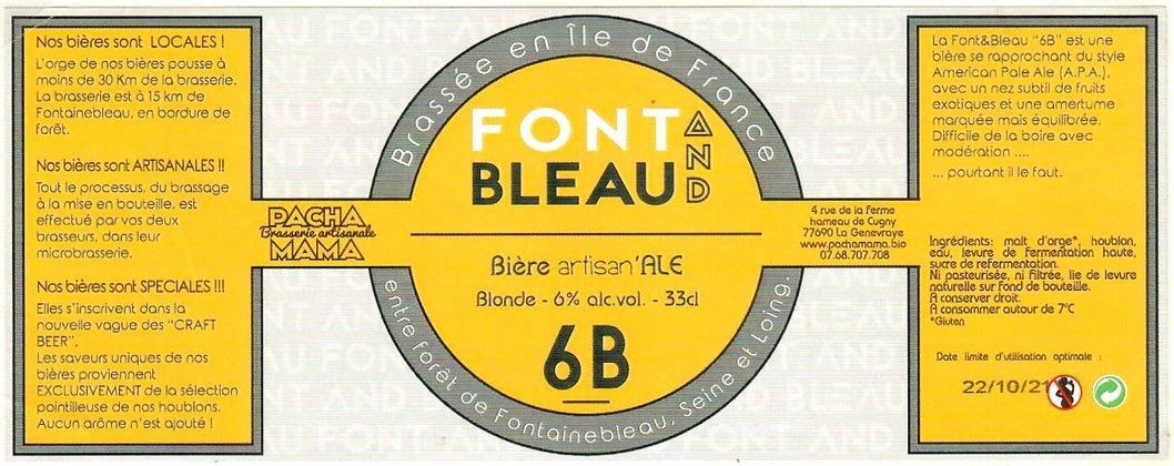 Etiquette BRASSERIE PACHAMAMA 40