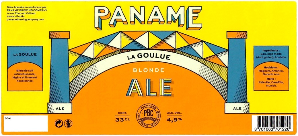 Etiquette BRASSERIE PANAME BREWING COMPANY 24