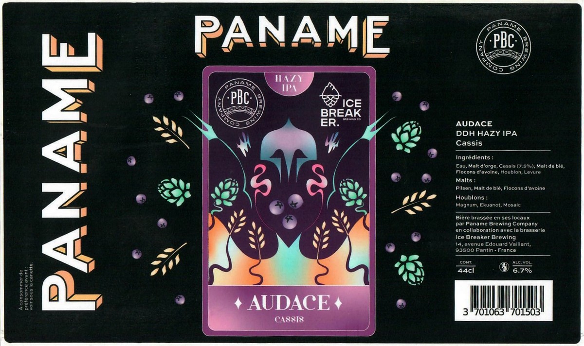 Etiquette BRASSERIE PANAME BREWING COMPANY 25