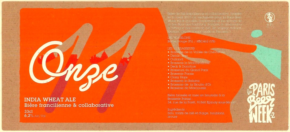 Etiquette BRASSERIE PARISIS 30