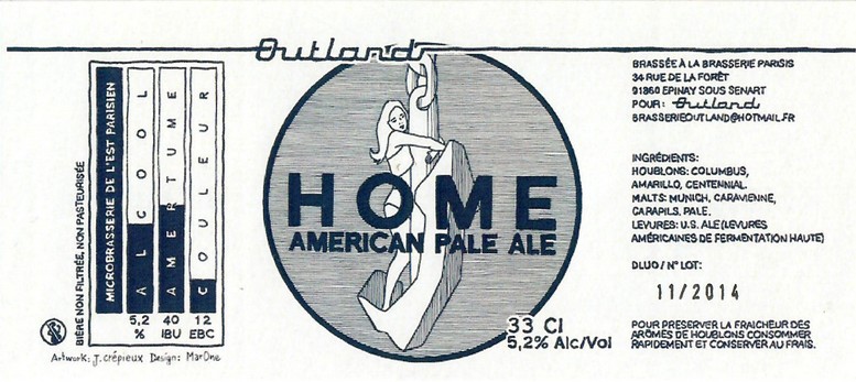 Etiquette BRASSERIE PARISIS 64