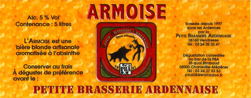 etiquette BRASSERIE PBA 29