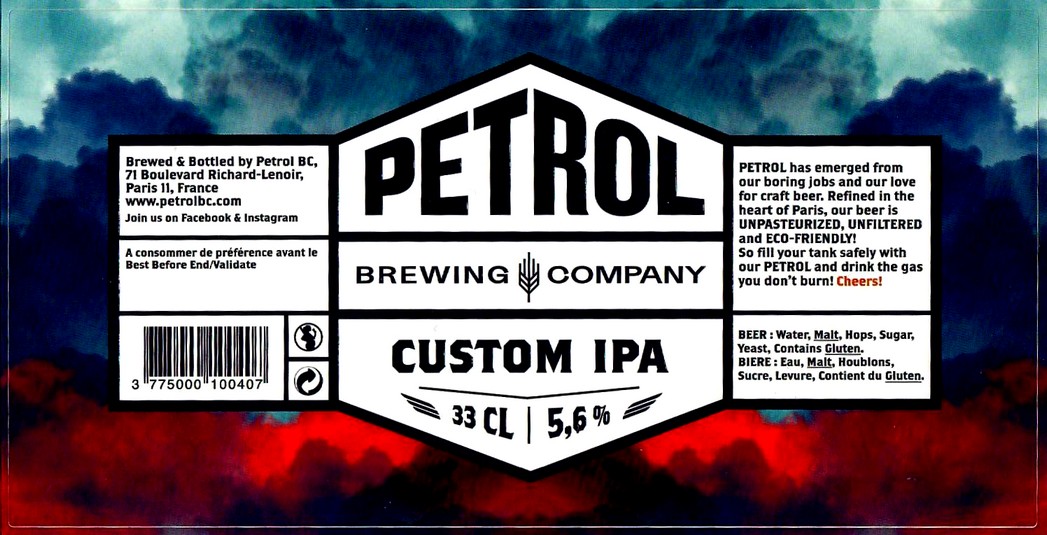 Etiquette BRASSERIE PETROL BREWING COMPANY 01