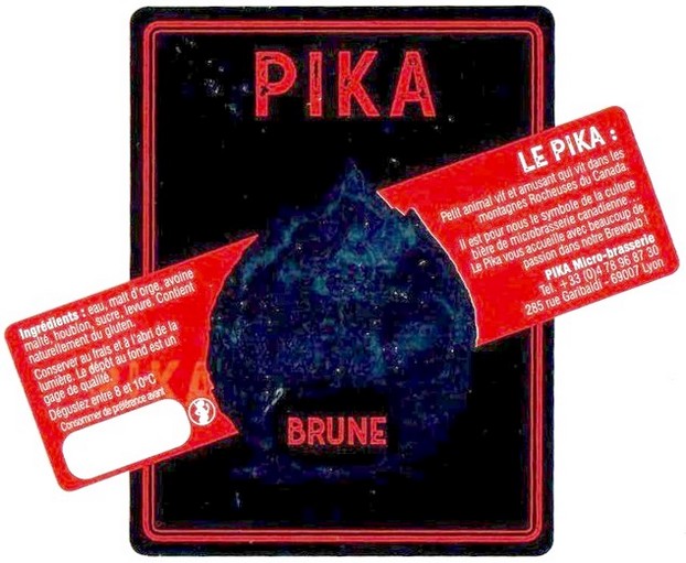 Etiquette BRASSERIE PIKA 01