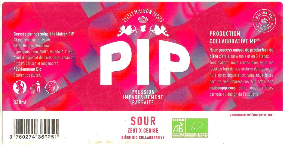 Etiquette BRASSERIE PIP 18