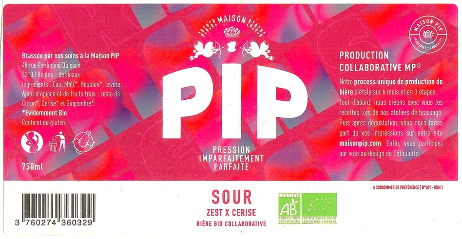 Etiquette BRASSERIE PIP 19