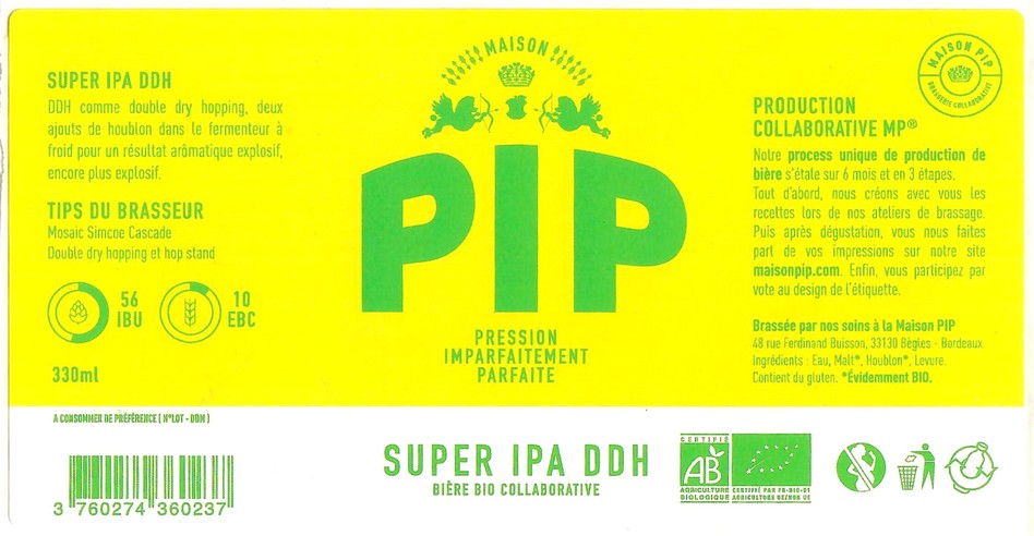 Etiquette BRASSERIE PIP 26