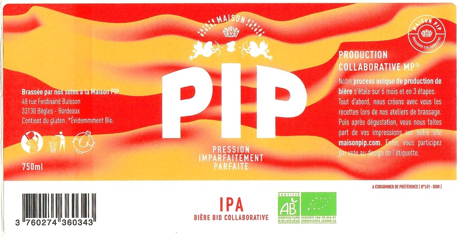 Etiquette BRASSERIE PIP 33