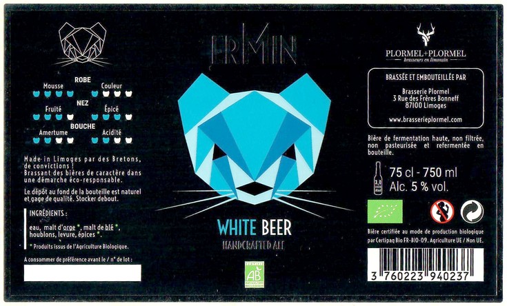 Etiquette BRASSERIE PLORMEL 27