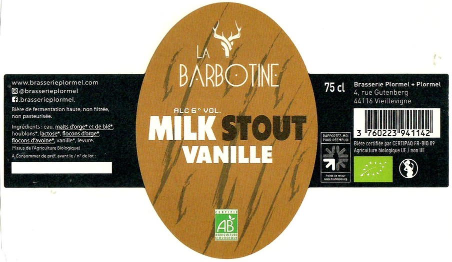 Etiquette BRASSERIE PLORMEL 06