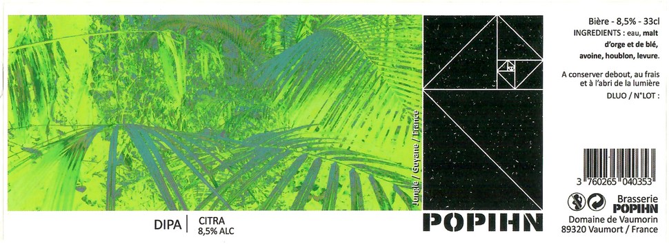 Etiquette BRASSERIE POHPIN 12