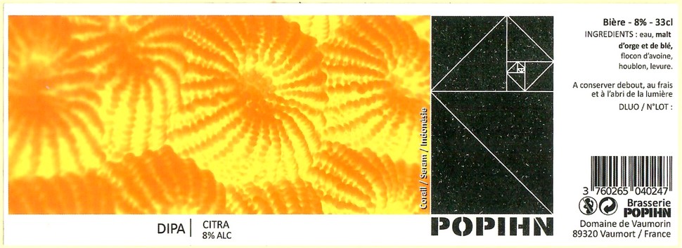 Etiquette BRASSERIE POHPIN 13