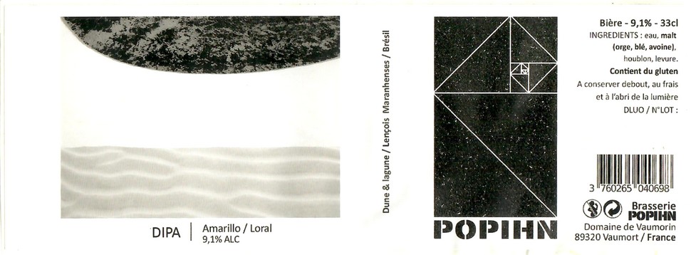 Etiquette BRASSERIE POHPIN 26