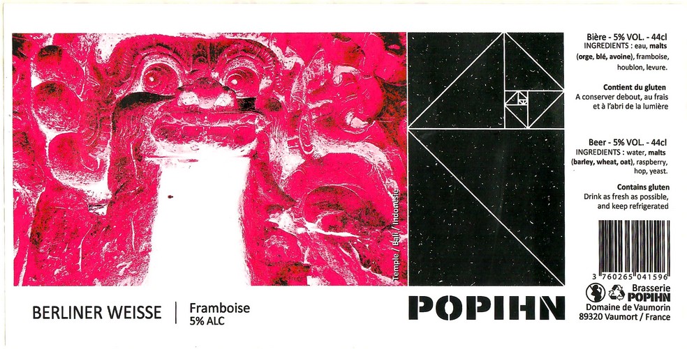 Etiquette BRASSERIE POHPIN 58