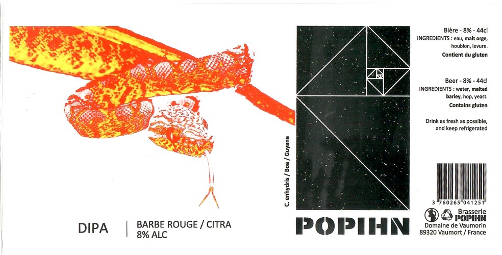 Etiquette BRASSERIE POHPIN 60