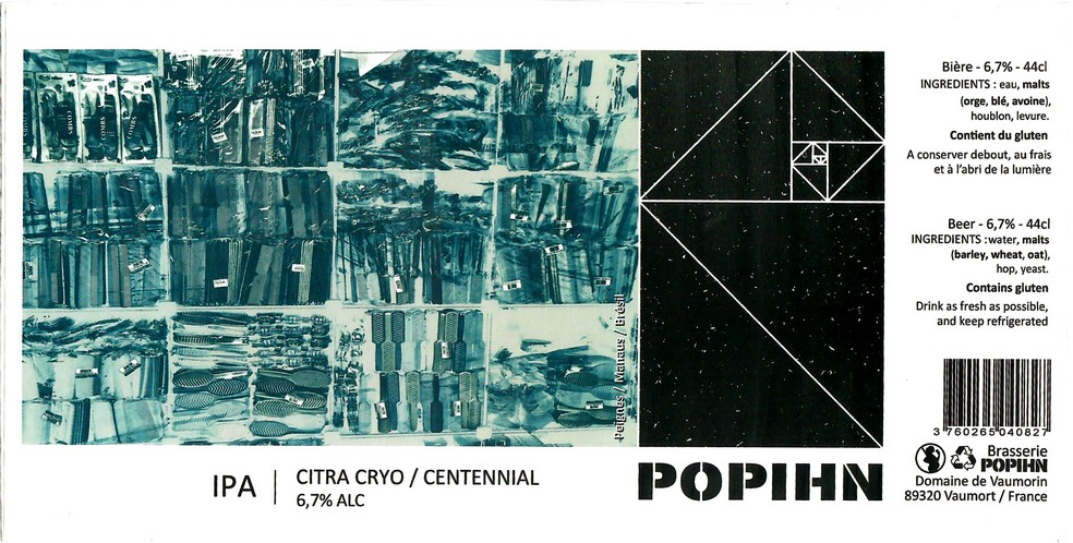 Etiquette BRASSERIE POHPIN 66