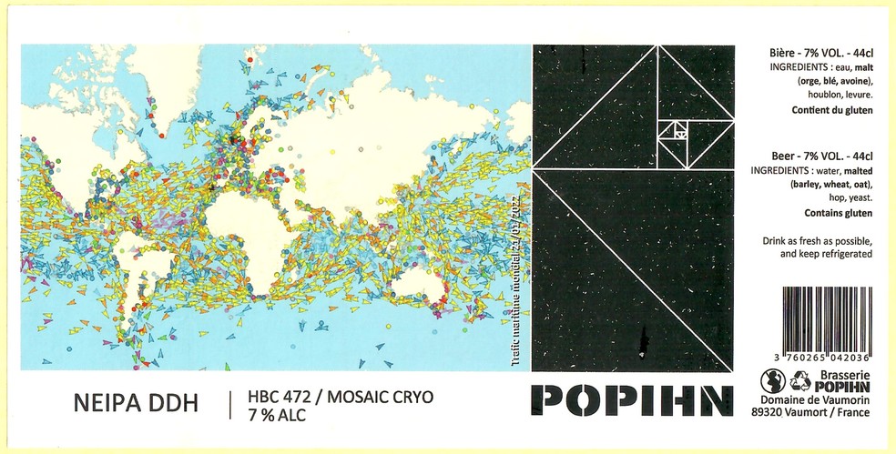 Etiquette BRASSERIE POHPIN 70