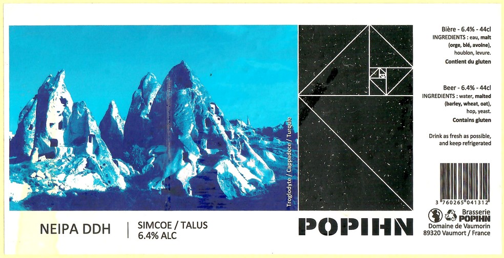 Etiquette BRASSERIE POHPIN 74