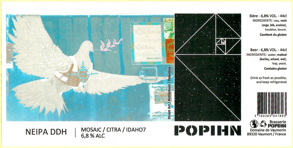 Etiquette BRASSERIE POHPIN 75