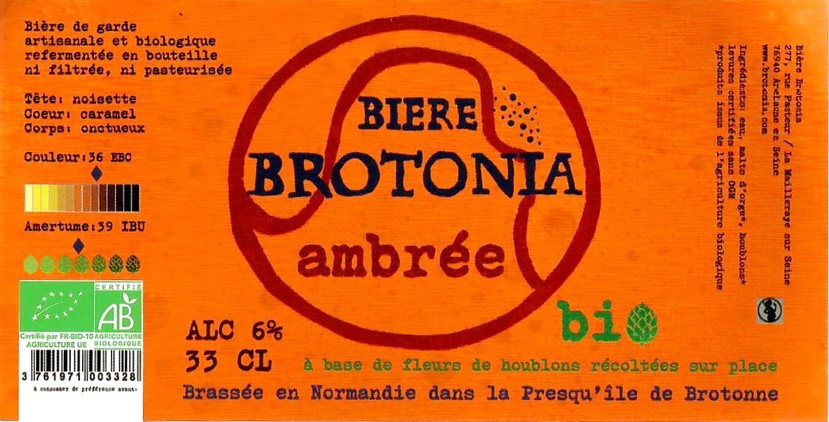 Etiquette BRASSERIE PRESQU'ILE DE BROTONNE 01