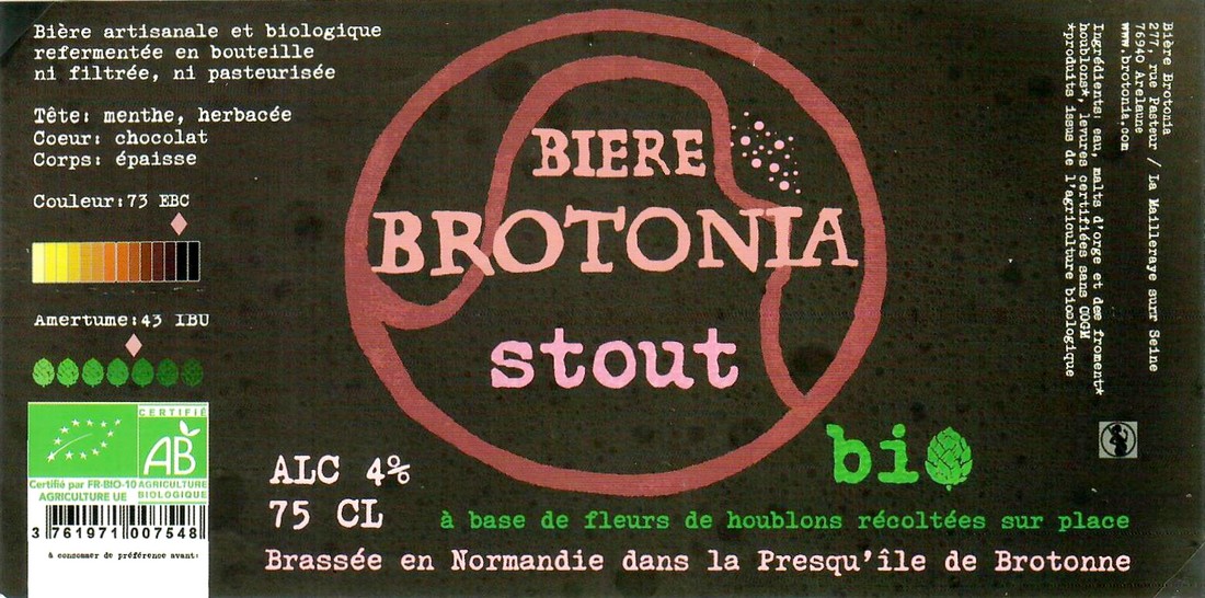 Etiquette BRASSERIE PRESQU'ILE DE BROTONNE 12