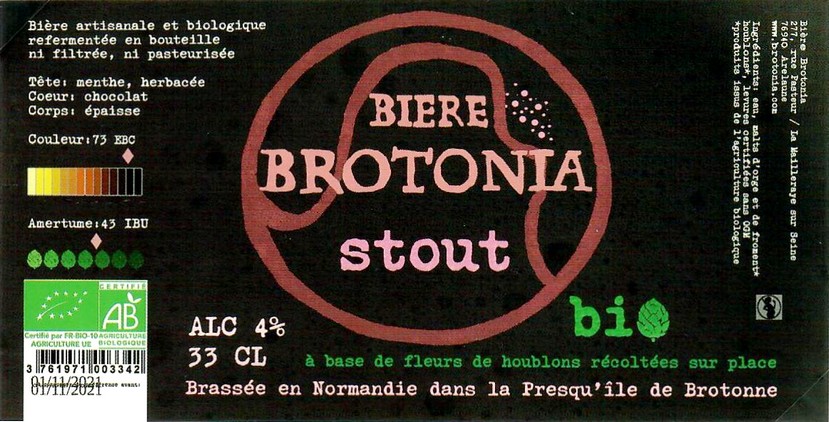 Etiquette BRASSERIE PRESQU'ILE DE BROTONNE 13