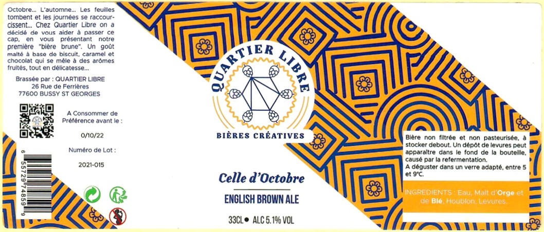 Etiquette BRASSERIE QUARTIER LIBRE 03