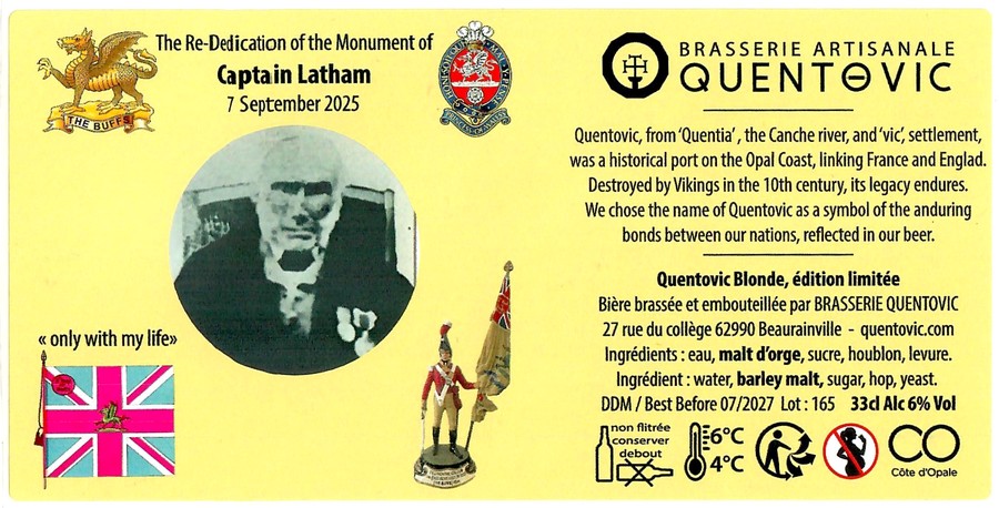 Etiquette BRASSERIE QUENTOVIC 23