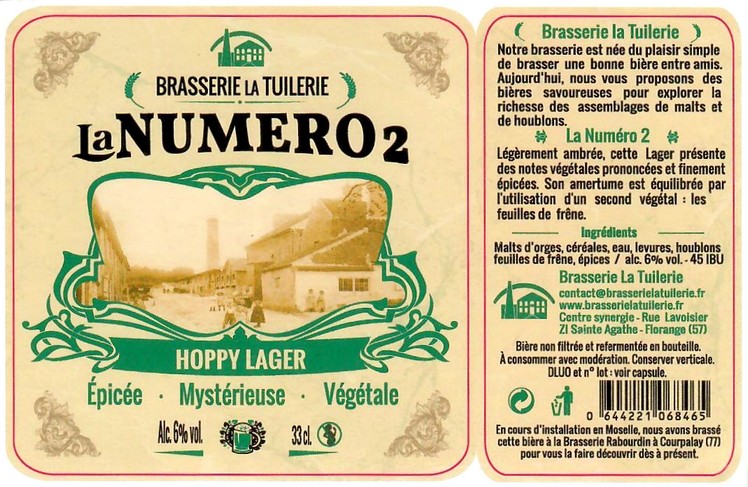 Etiquette BRASSERIE RABOURDIN 22