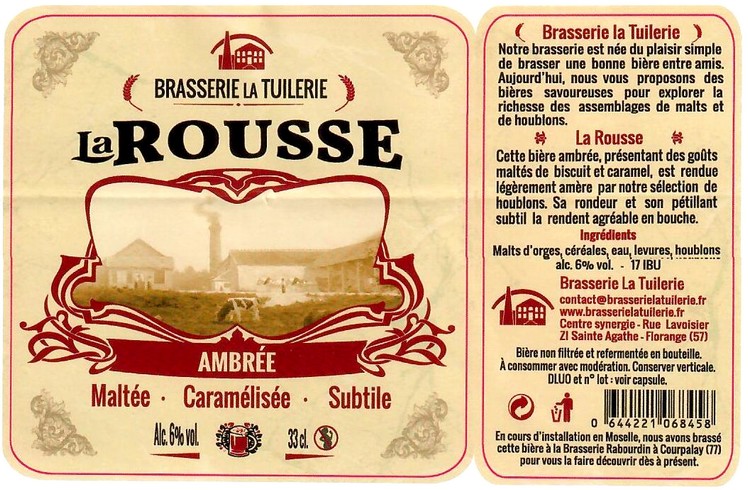 Etiquette BRASSERIE RABOURDIN 23