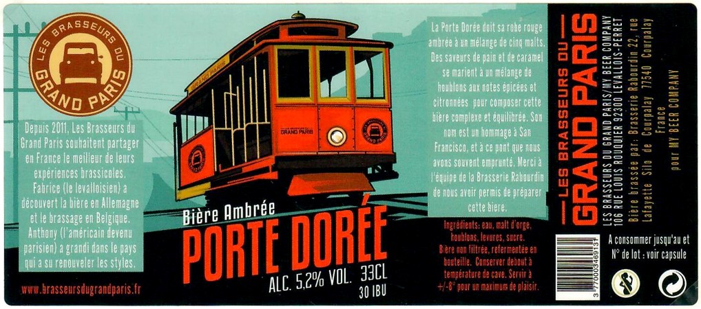 Etiquette BRASSERIE RABOURDIN 25