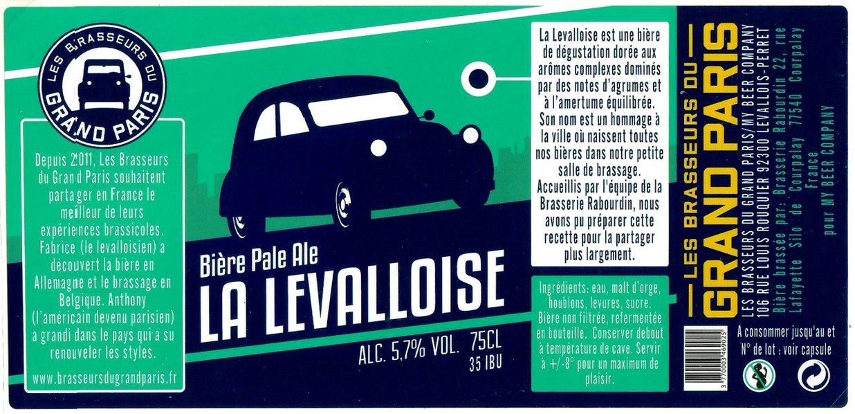 Etiquette BRASSERIE RABOURDIN 36