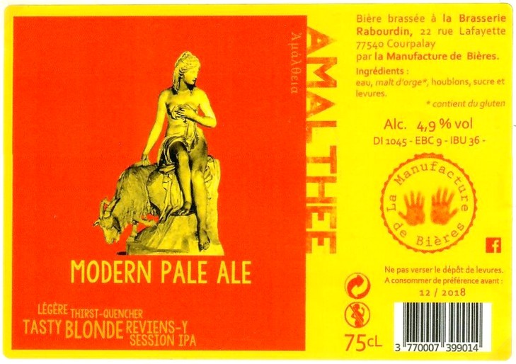 Etiquette BRASSERIE RABOURDIN 43