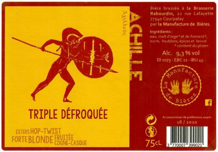 Etiquette BRASSERIE RABOURDIN 44