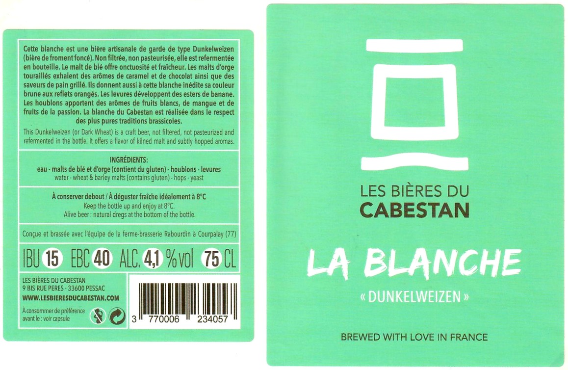 Etiquette BRASSERIE RABOURDIN 49